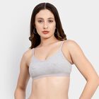 Ladies' Bra, Melange Light Grey, small image number null